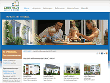 Tablet Screenshot of lano-massivhaus.de